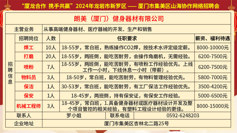 广东中山板芙最新招聘信息汇总
